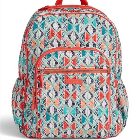 Vera Bradley Handbags - Go Fish Iconic Campus Backpack